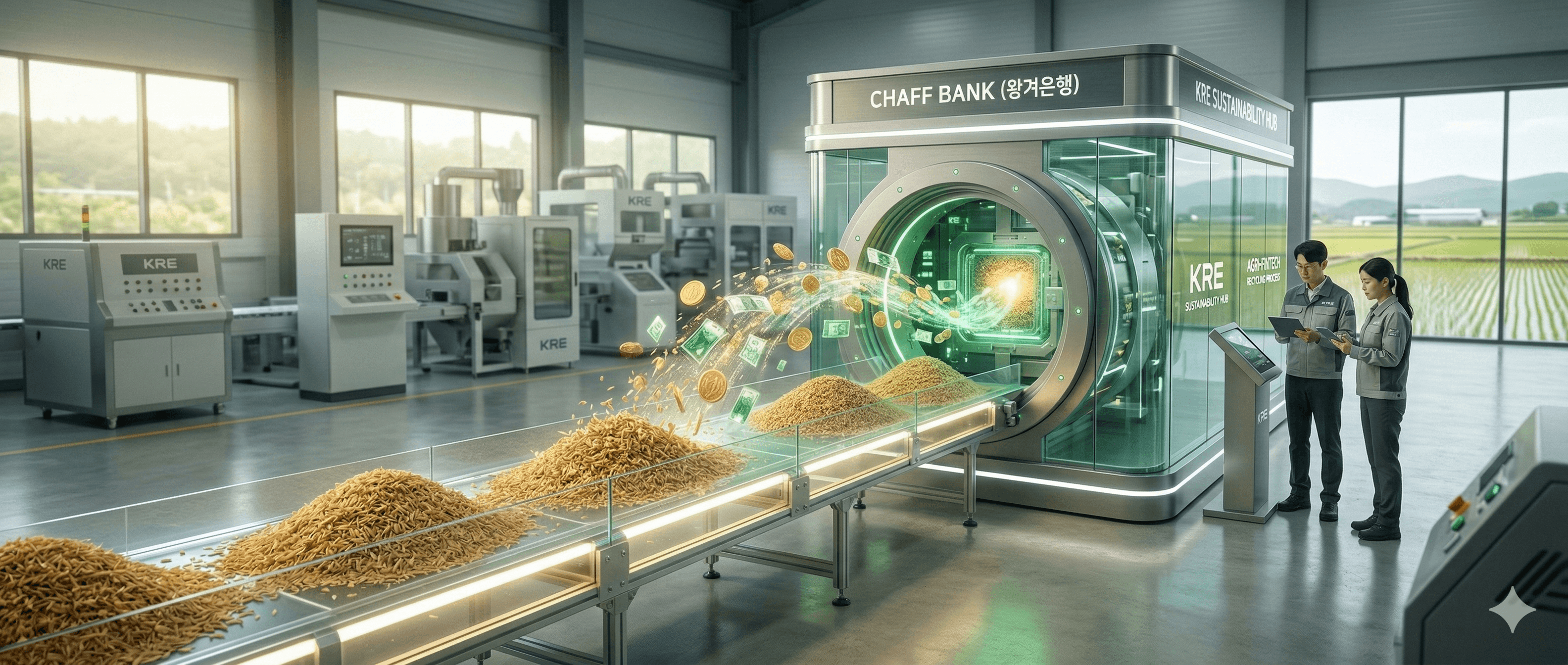 왕겨은행 왕겨 버리지 말고 돈으로 바꾸세요!