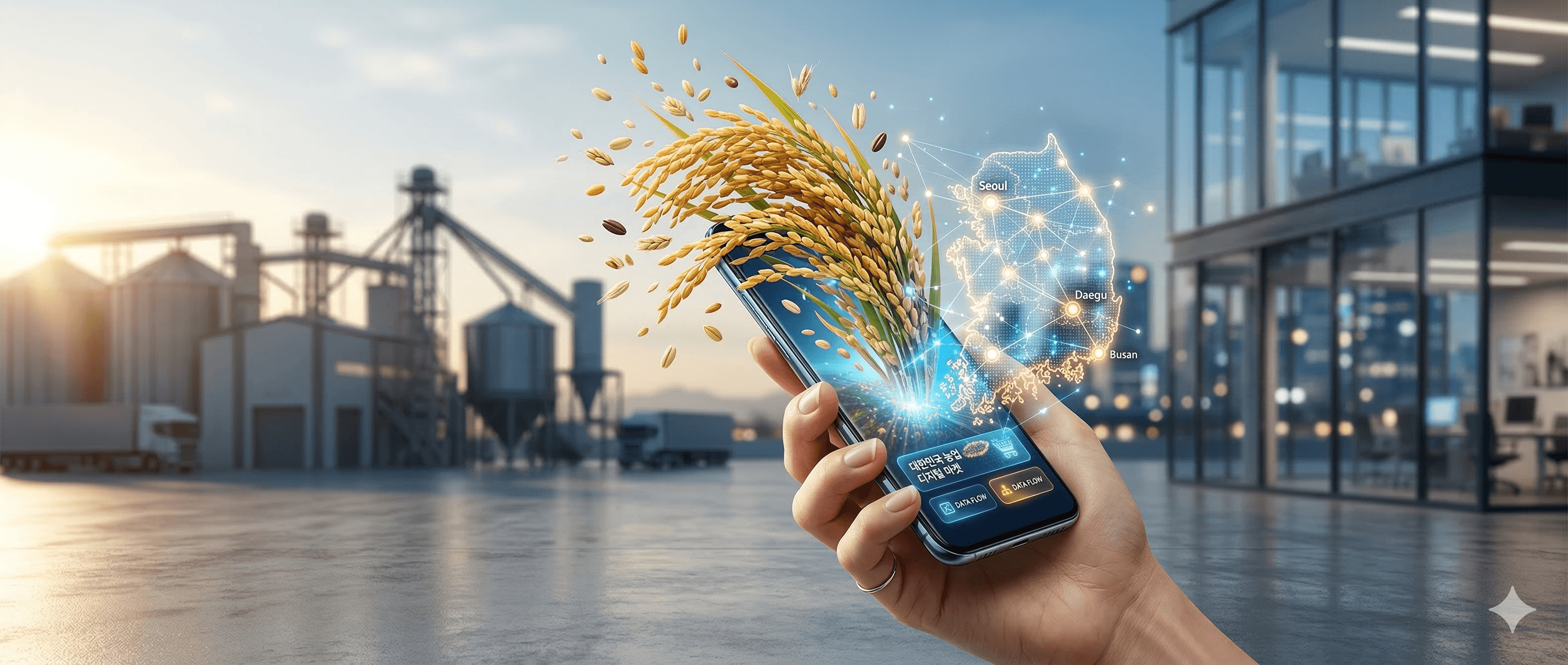 한 손 위에서 이뤄지는 산지 직거래 미곡상회로!